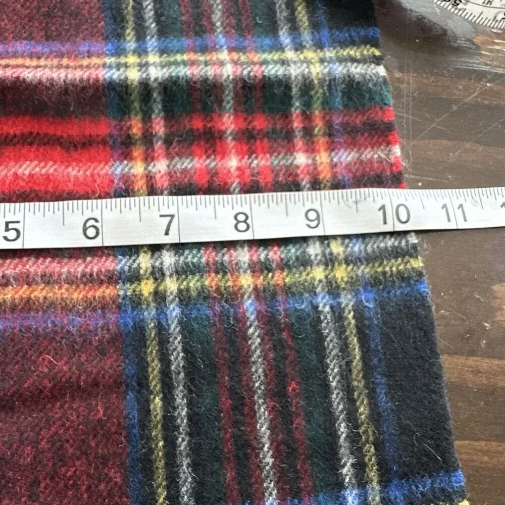 Barbour Check Tartan Scarf Lambswool And Cashmere Men’s 70”x 10”